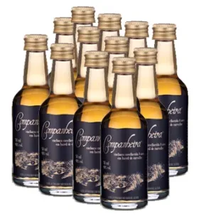 12 Miniatura Cachaça Companheira EXTRA PREMIUM 8 anos Carvalho 50 ml