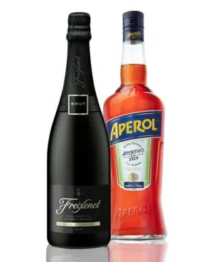 Kit Aperol Spritz-1 Aperol 750 ml +1 Espumante Freixenet Cordon Negro Brut 750 ml
