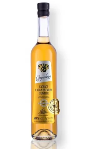 Cachaça Companheira Extra Premium 4 anos Carvalho Exportação 500 ml