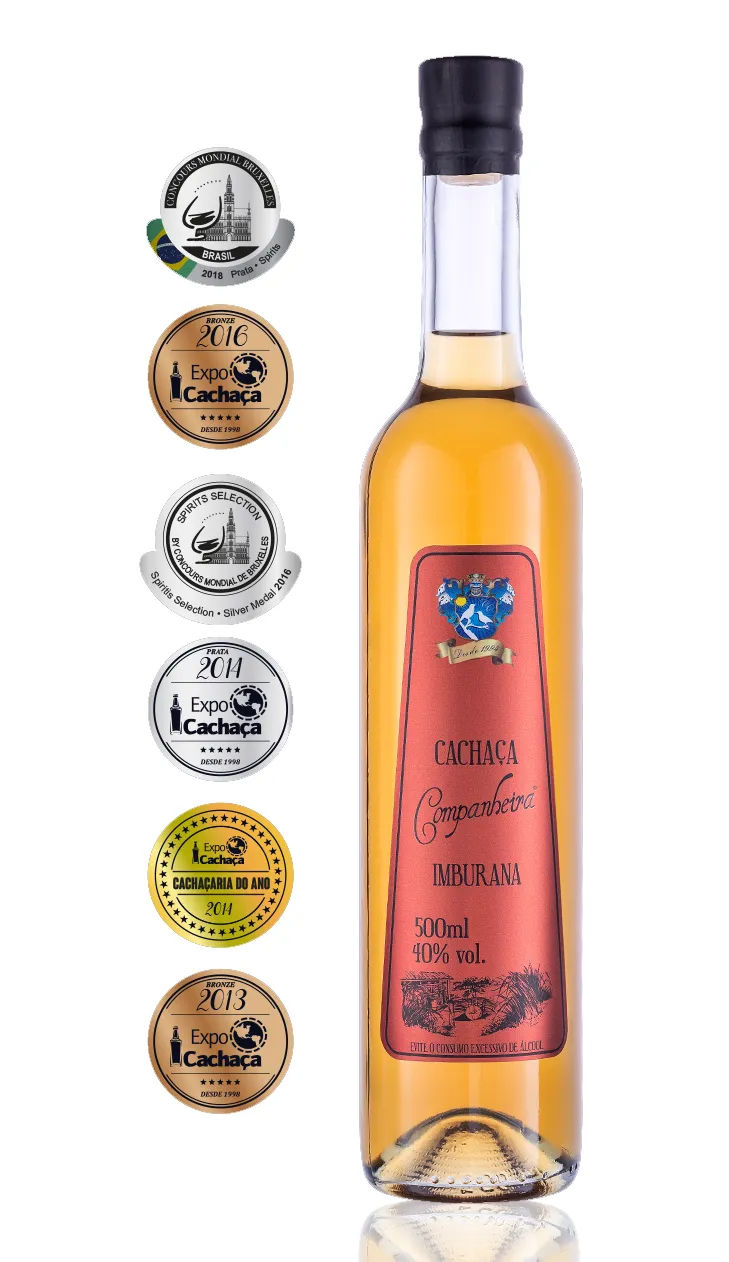 Cachaça Companheira Imburana Exportação 500 ml Cachaça Companheira Imburana Exportação 500 ml