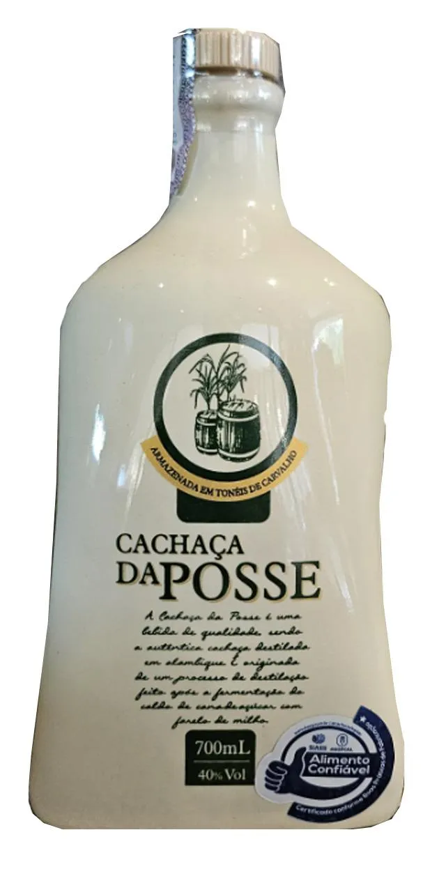 Cachaça Da Posse Porcelana 700ml Cachaça Da Posse Porcelana 700ml