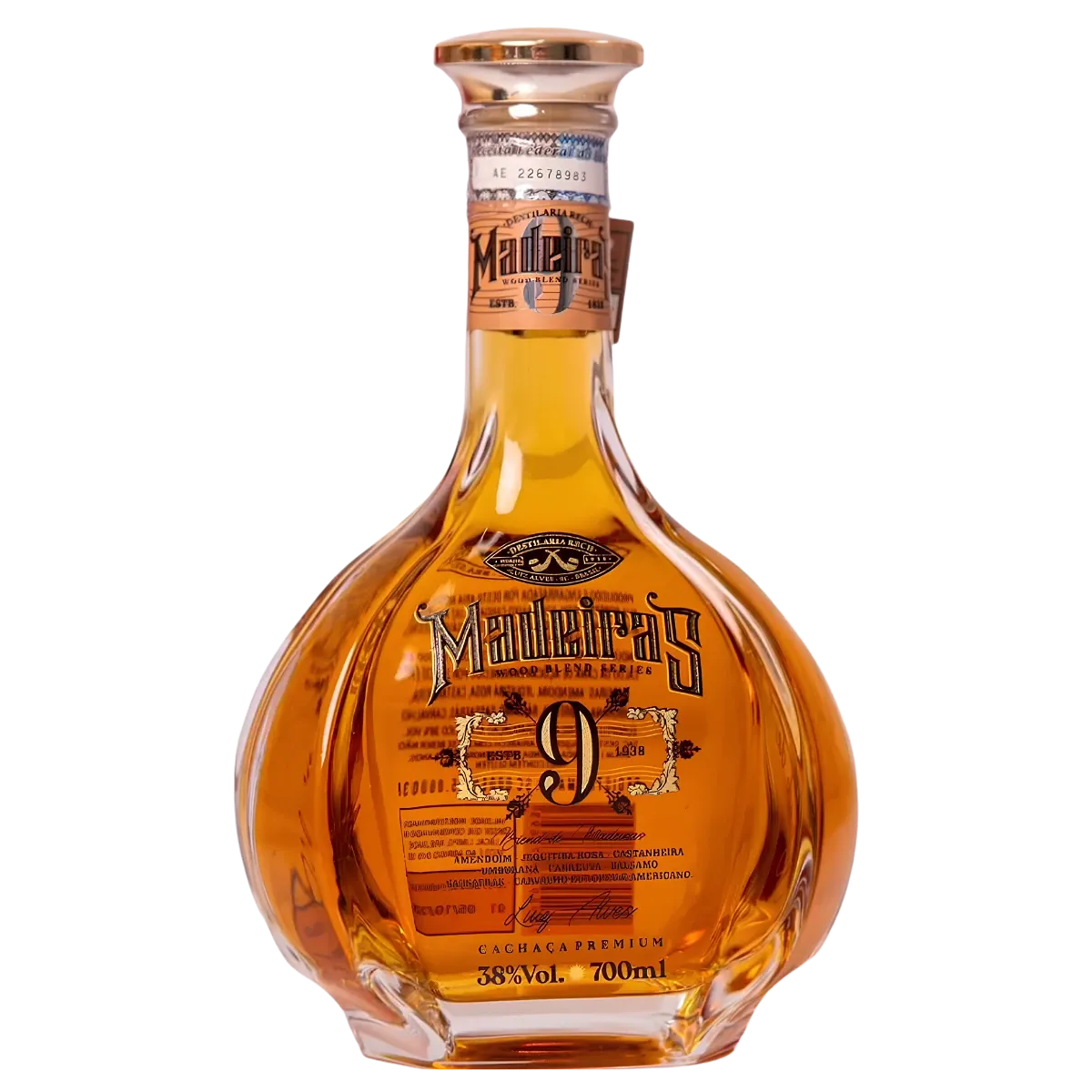 Cachaca Premium Blend 9 Madeiras 750ml Cachaca Premium Blend 9 Madeiras 750ml