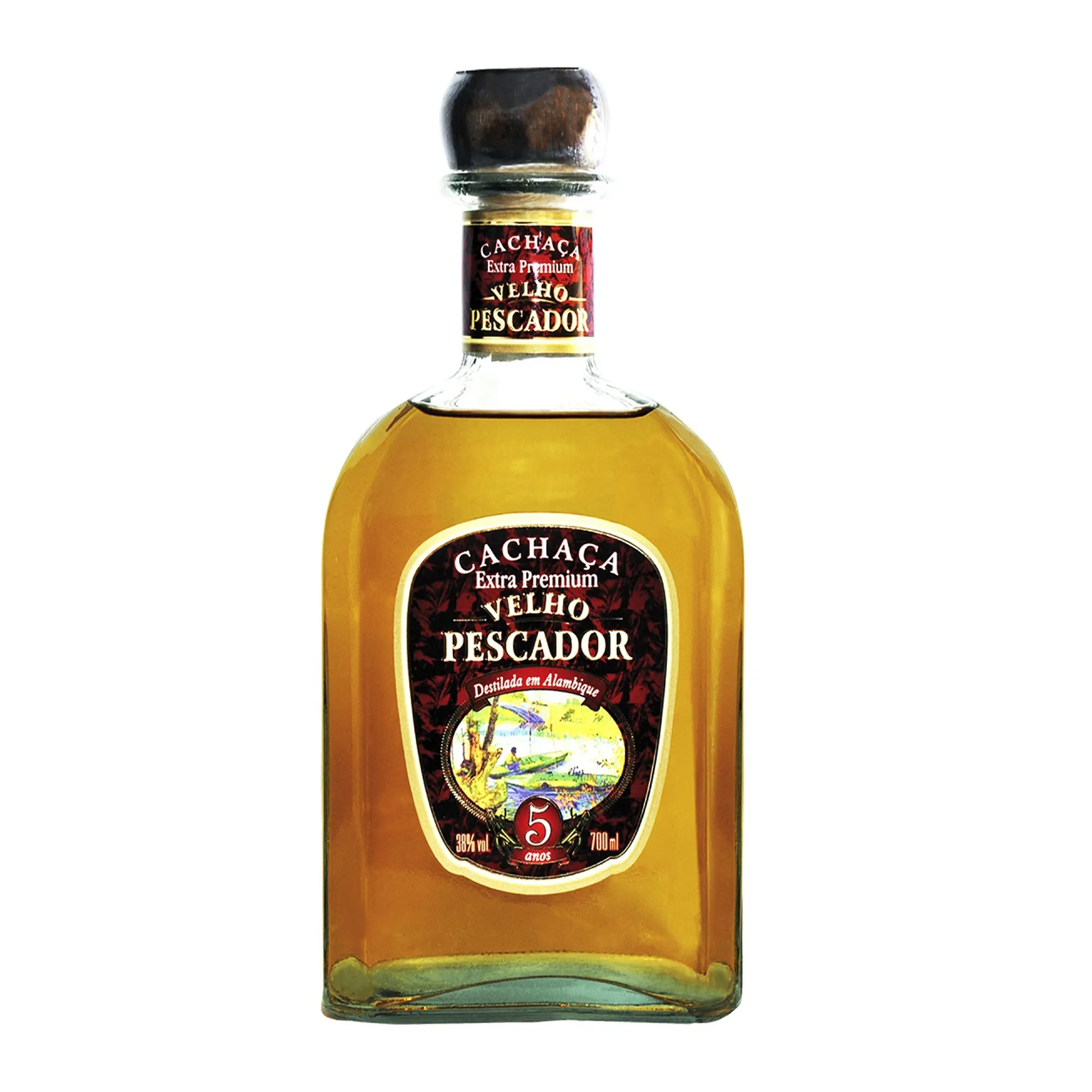 Cachaça Velho Pescador Extra Premium 5 Anos 700 ml Cachaça Velho Pescador Extra Premium 5 Anos 700 ml