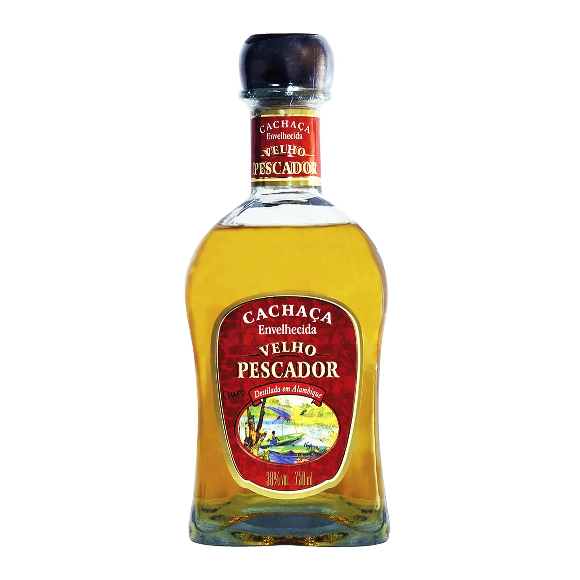 Cachaça Velho Pescador Ouro 750 ml Cachaça Velho Pescador Ouro 750 ml