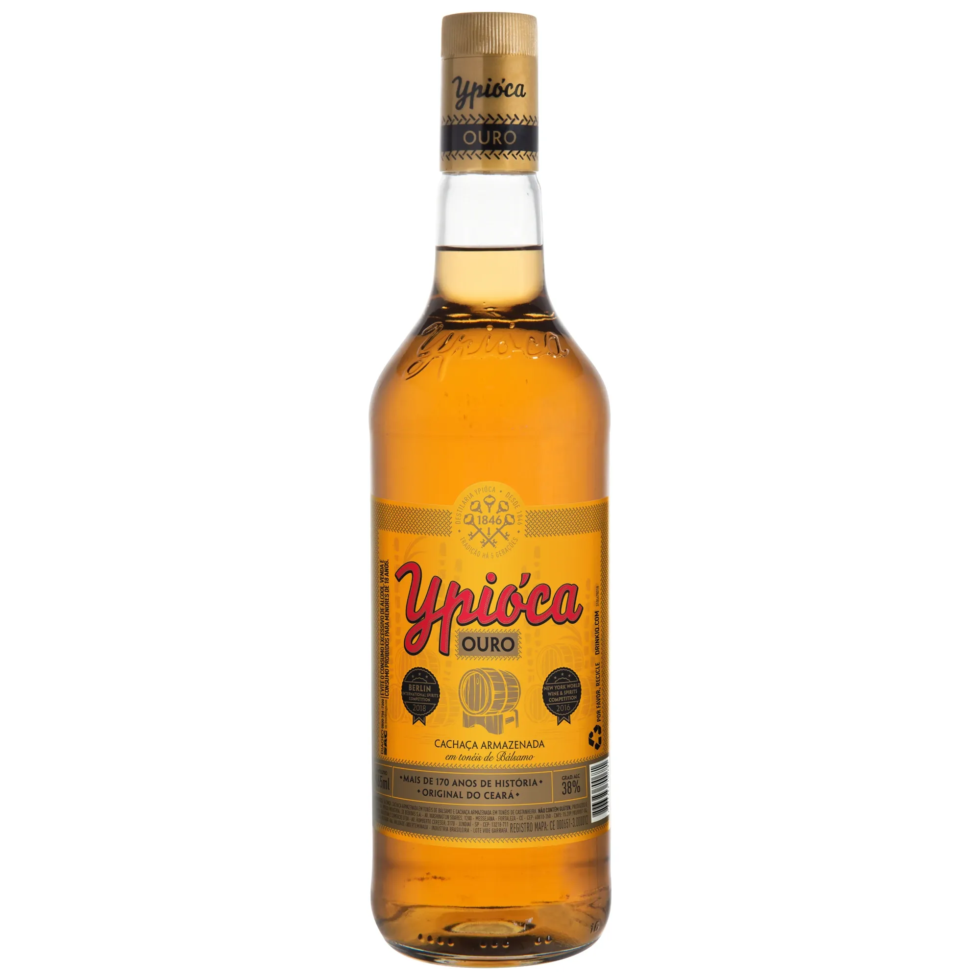 Cachaça Ypióca Ouro 965 ml Cachaça Ypióca Ouro 965 ml
