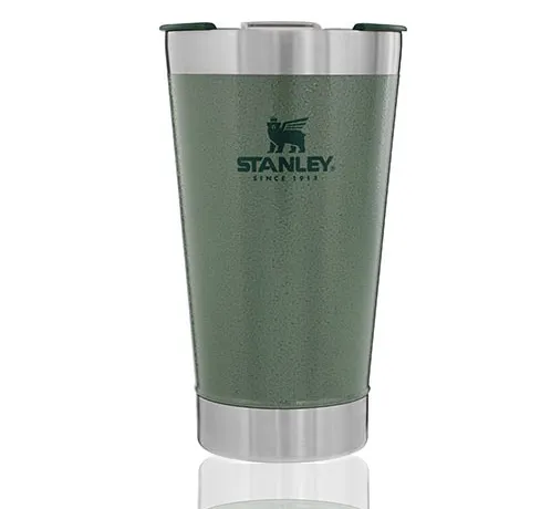 Copo Térmico Stanley Verde Com Tampa de Cerveja 473 ml Copo Térmico Stanley Verde Com Tampa de Cerveja 473 ml