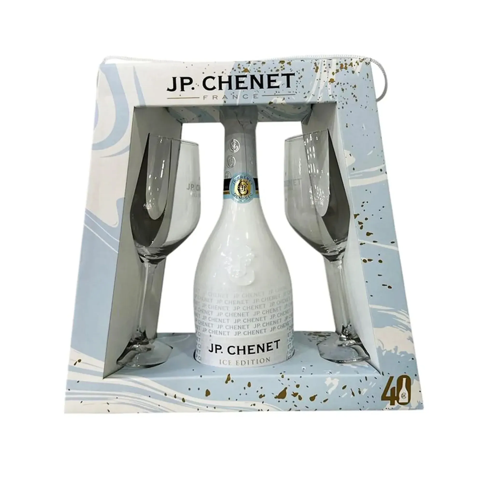 Espumante Jp Chenet Ice Edition Blanc 750Ml+2 Taças Espumante Jp Chenet Ice Edition Blanc 750Ml+2 Taças