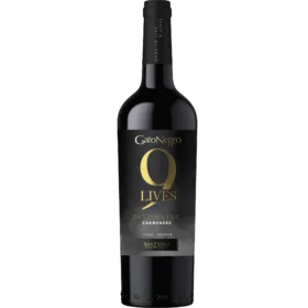 Vinho gato Negro 9 Lives Carmenere 750 ml