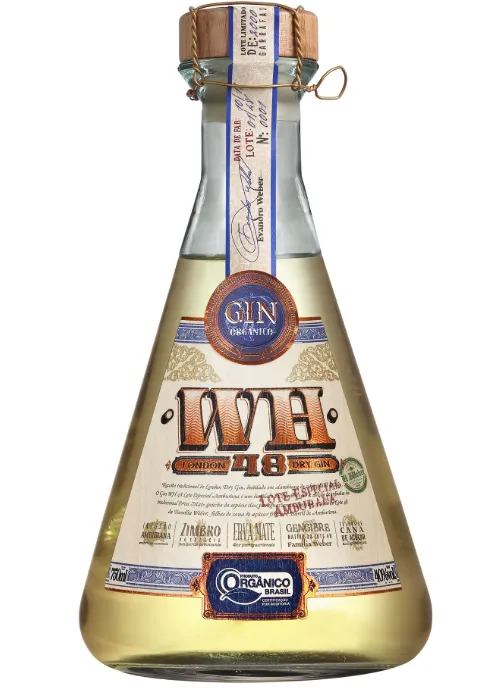 Gin Weber Haus 48 Amburana 750 ml - Orgânico Gin Weber Haus 48 Amburana 750 ml - Orgânico