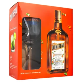 Kit Licor Cointreau 700 Ml Com Taca