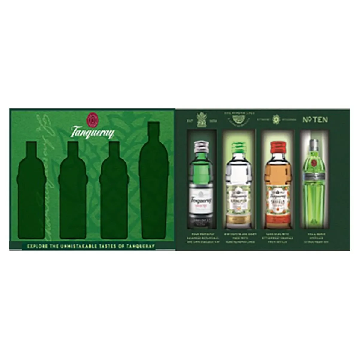 Kit Gin Ten + Sevilla + Rangpur + London Dry Tanqueray 50ml Kit Gin Ten + Sevilla + Rangpur + London Dry Tanqueray 50ml