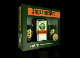 Kit Jagermeister 700 ml + 2 Copos