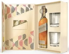 Kit Johnnie Walker Gold Label Reserve 750 ml + 2 Copos