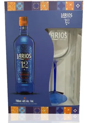 Gin Larios 12 Premium 700 ml +Taça