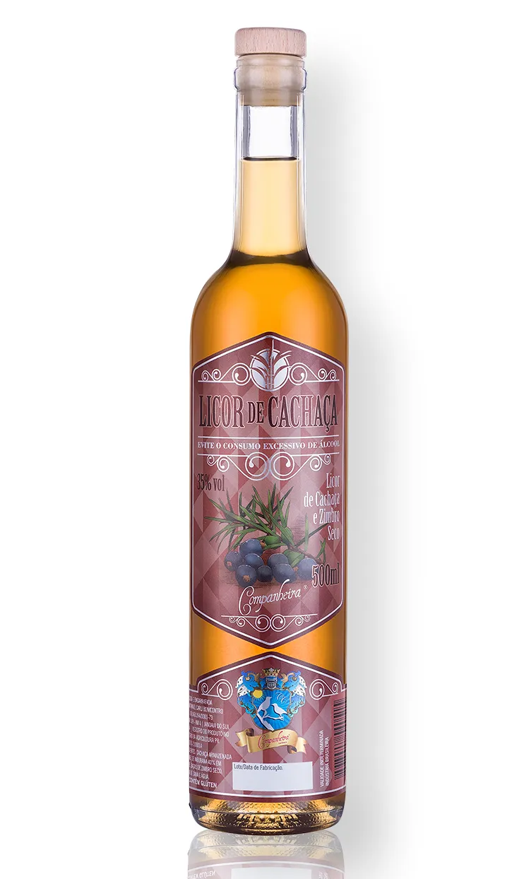 Licor de Cachaça Companheira Imburana e Zimbro 500 ml Licor de Cachaça Companheira Imburana e Zimbro 500 ml