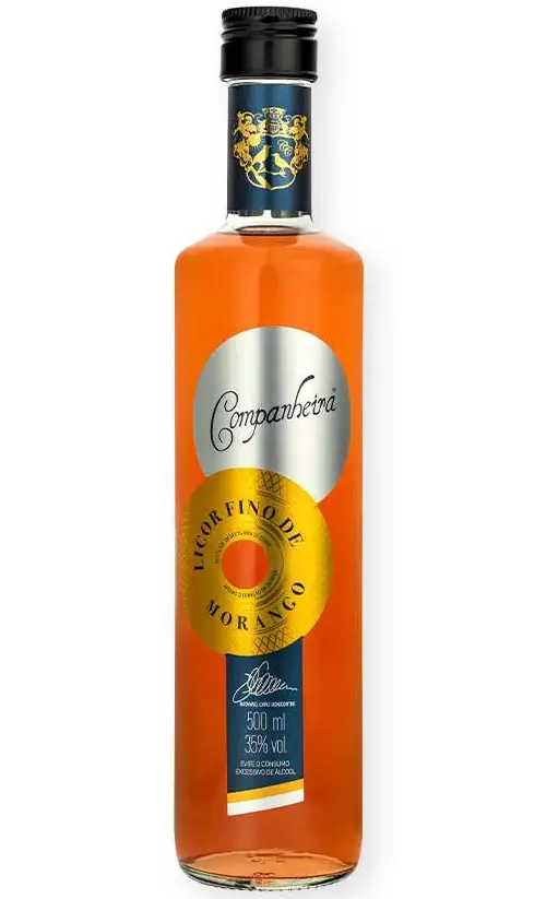 Licor Fino Morango Companheira 500ml Licor Fino Morango Companheira 500ml