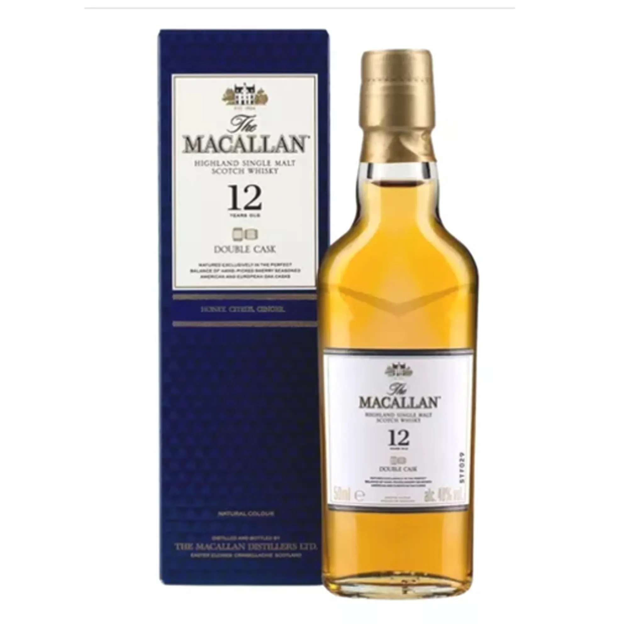 Miniatura Macallan 12 Anos Double Cask 50ml Miniatura Macallan 12 Anos Double Cask 50ml
