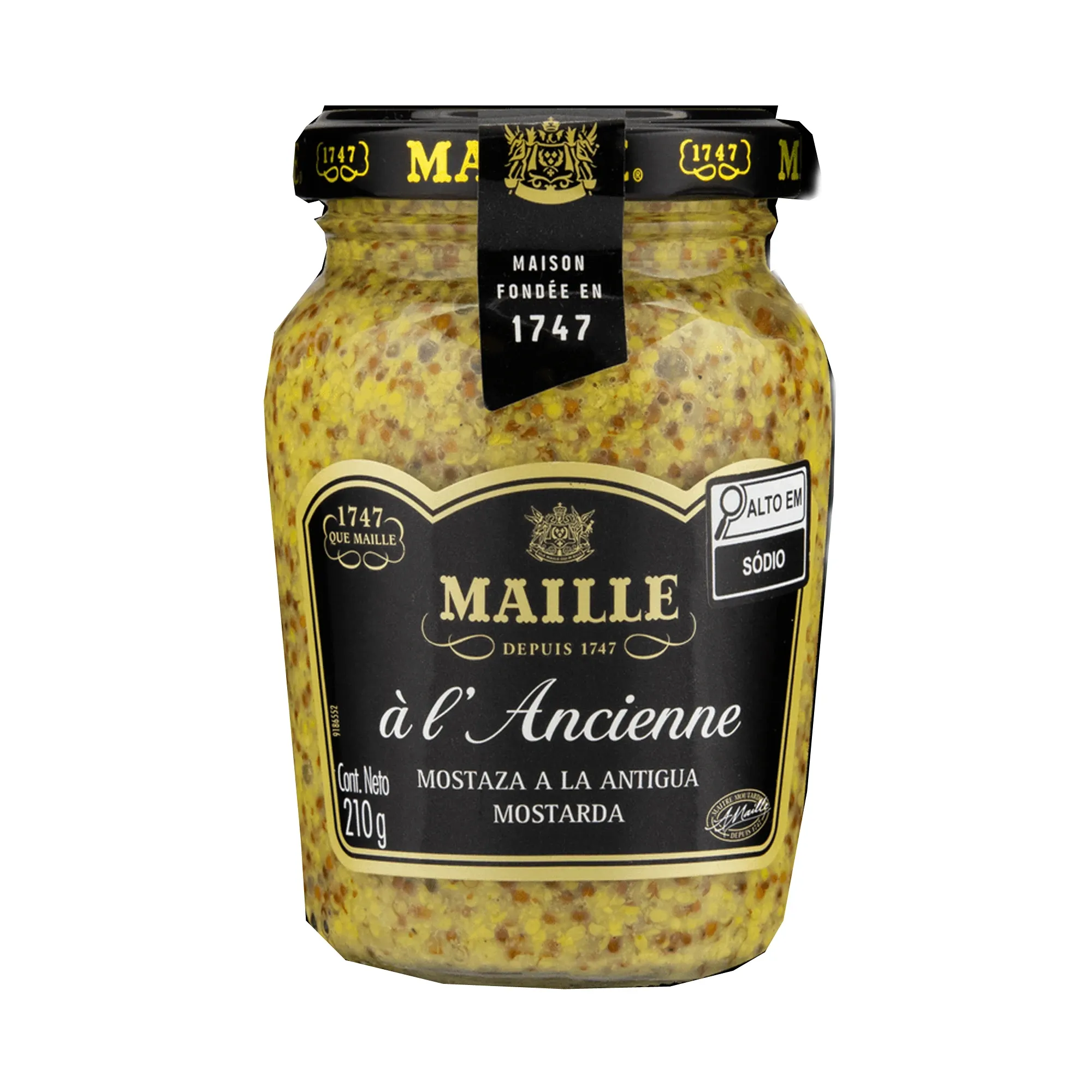 Mostarda Em Grãos Com Vinho Branco Maille Vidro 210 G Mostarda Em Grãos Com Vinho Branco Maille Vidro 210 G