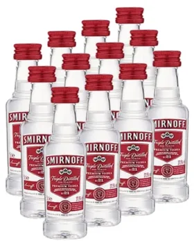 Kit 12 Miniatura Smirnoff 50 ml