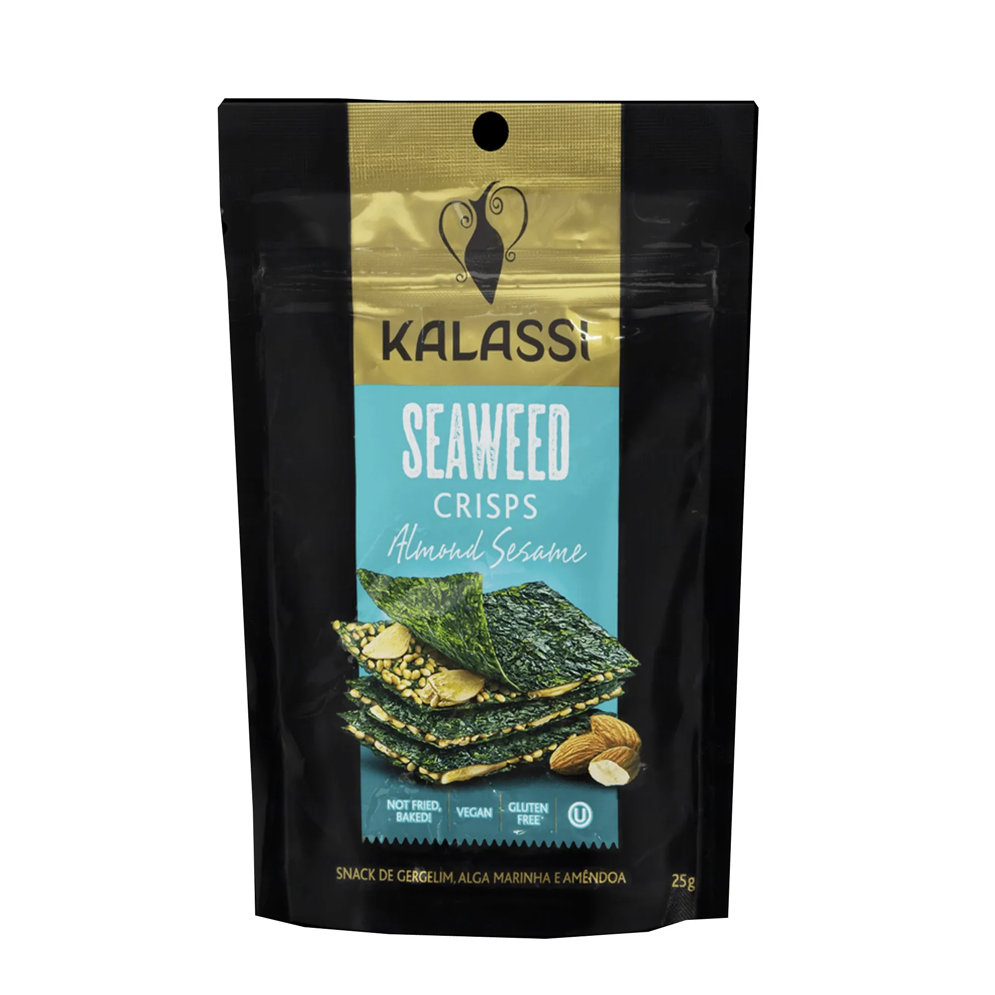 Snack De Gergelim, Alga Marinha E Amêndoa Kalassi 25G Snack De Gergelim, Alga Marinha E Amêndoa Kalassi 25G