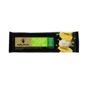 Snack Kalassi De Arroz Com Queijo e Cebola 2UN 100G