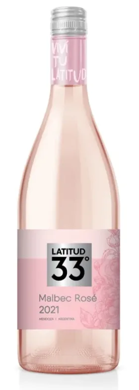 Vinho Latitud 33° Malbec Rosé 750 ml