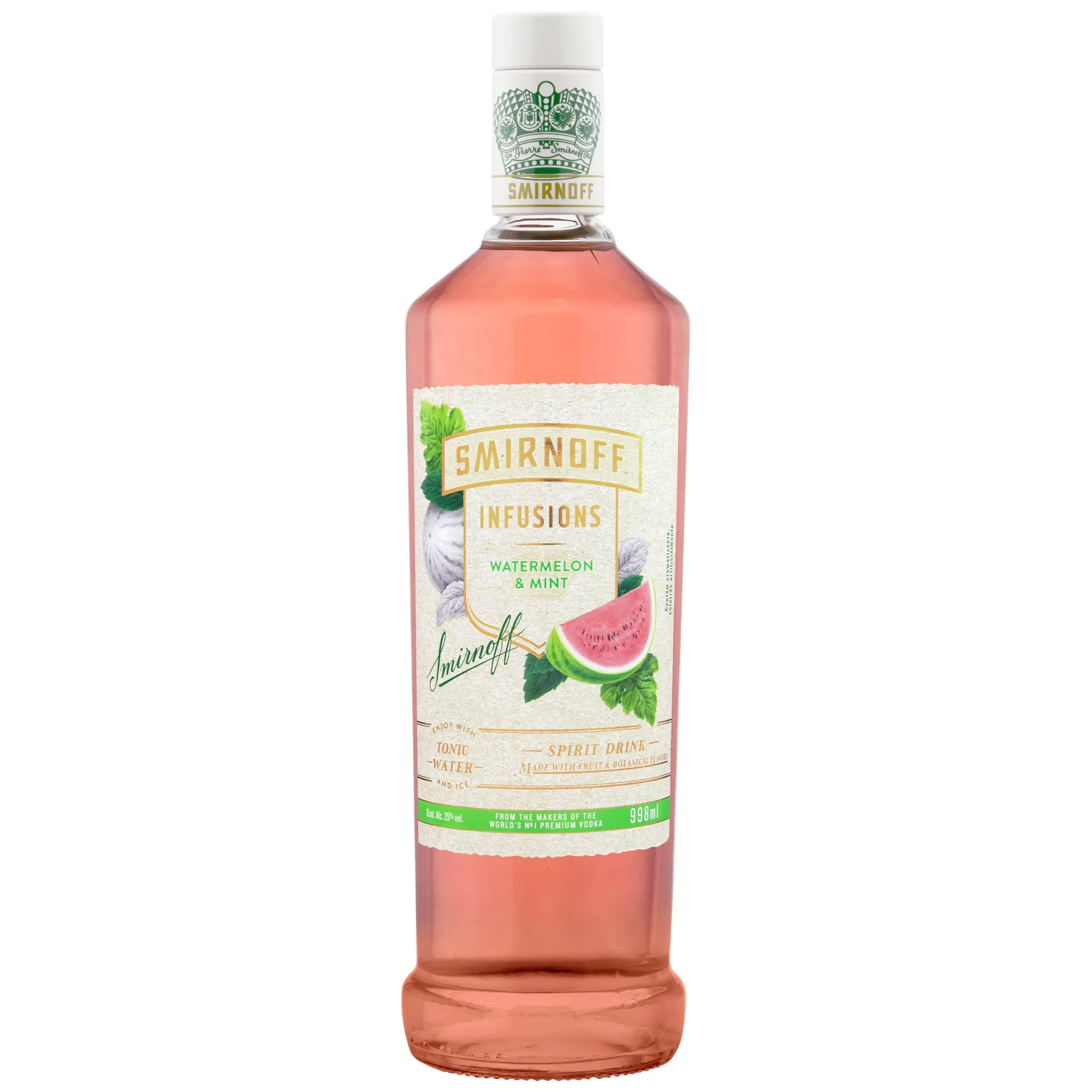 Vodka Smirnoff Infusions Melancia & Menta 998ml Vodka Smirnoff Infusions Melancia & Menta 998ml