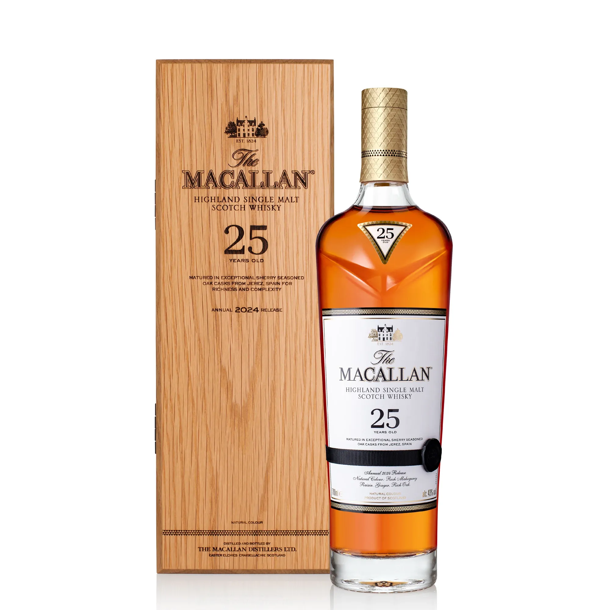 Whisky Macallan Sherry Oak 25 Anos 700ml Whisky Macallan Sherry Oak 25 Anos 700ml
