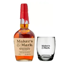 Whisky Maker's Mark Bourbon 750ml + 01 Copos Vidro