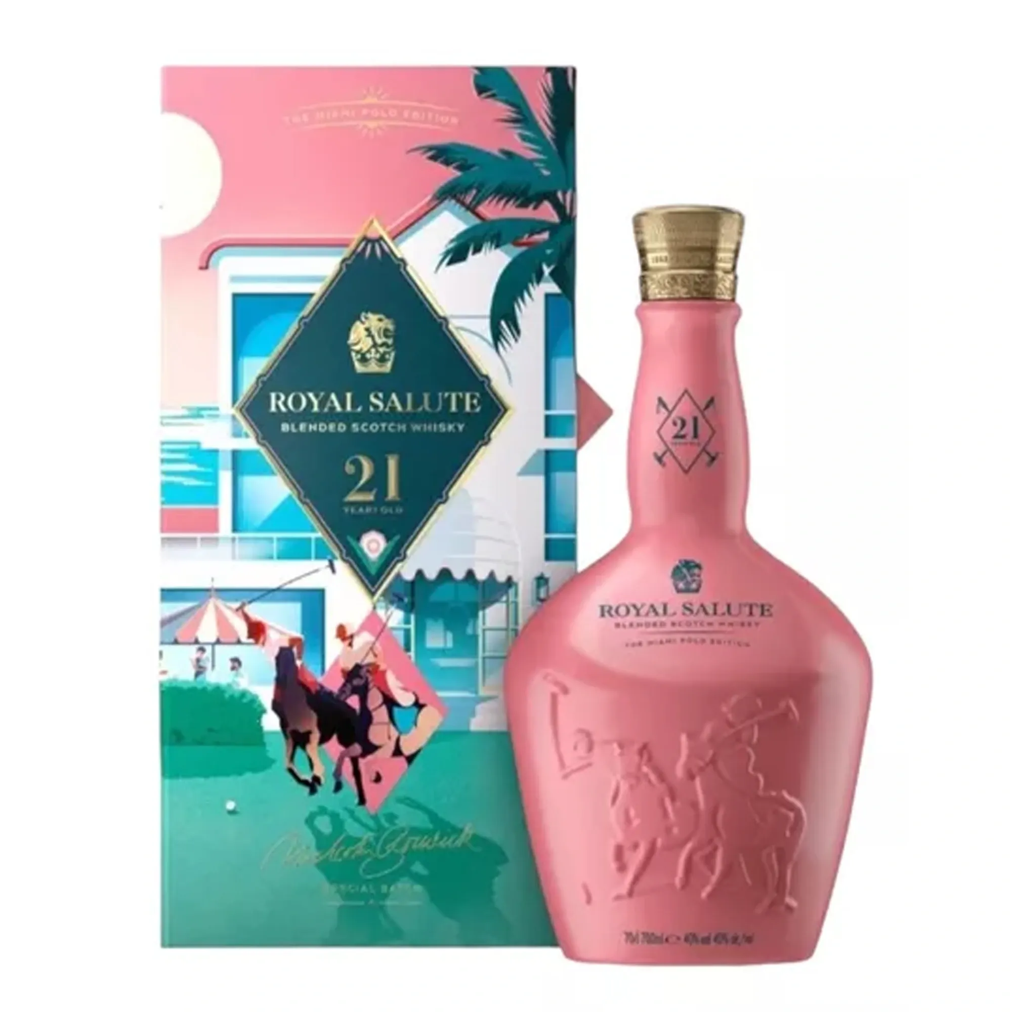 Whisky Royal Salute 21 Polo Miami 700ml Whisky Royal Salute 21 Polo Miami 700ml