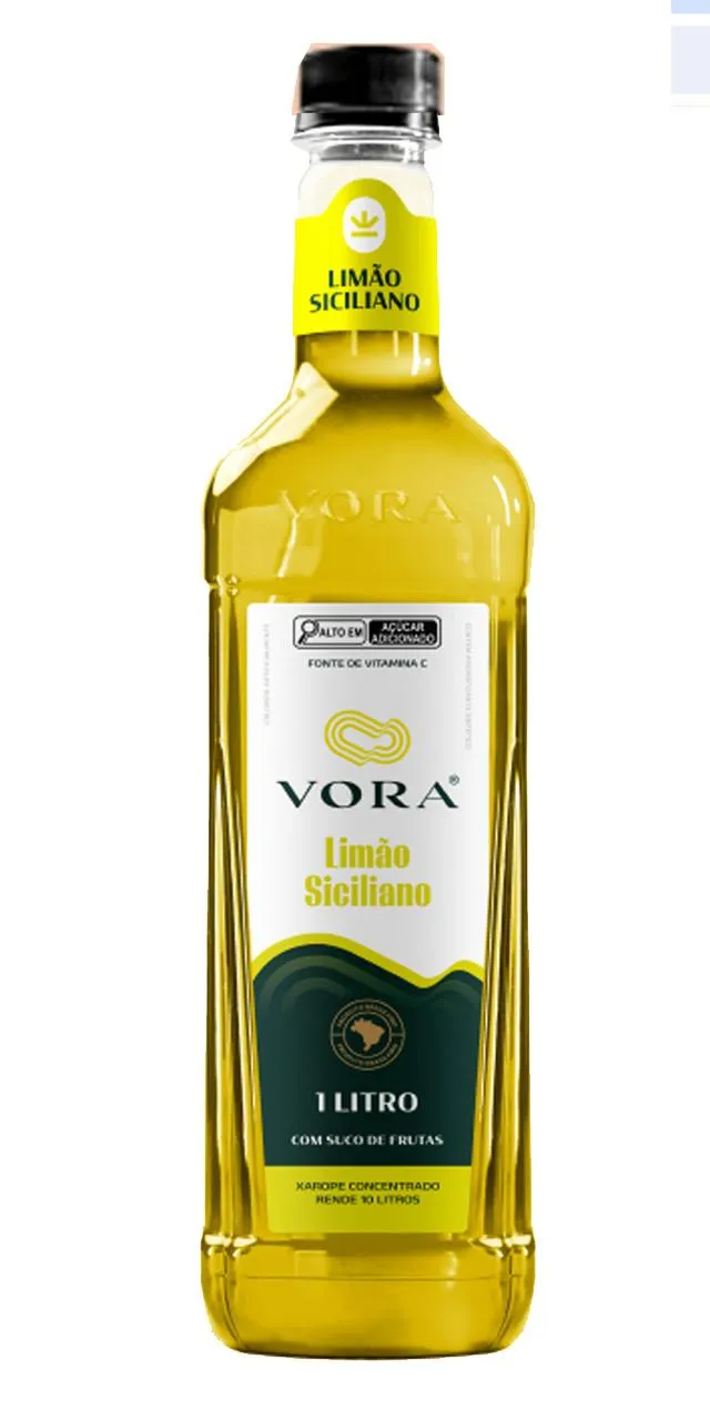 Xarope Vora Limao Siciliano 1 L Xarope Vora Limao Siciliano 1 L