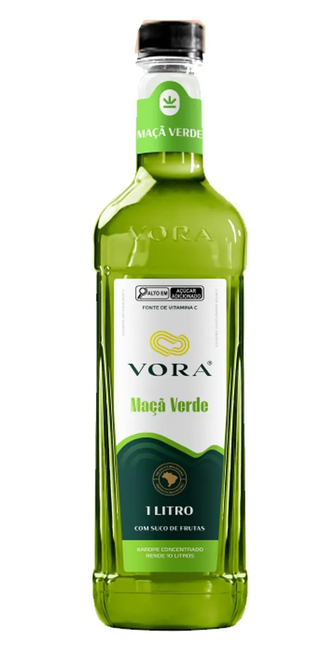 Xarope Vora Maçã Verde 1L Xarope Vora Maçã Verde 1L