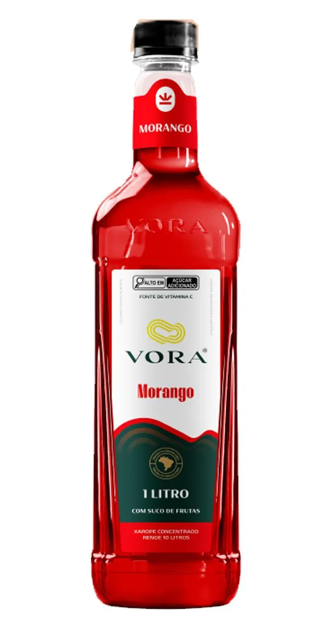 Xarope Vora Morango 1 L Xarope Vora Morango 1 L