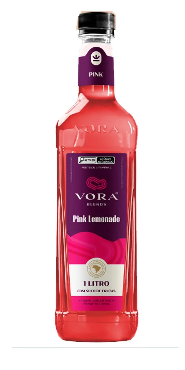 Xarope Vora Pink Lemonade 1 L Xarope Vora Pink Lemonade 1 L